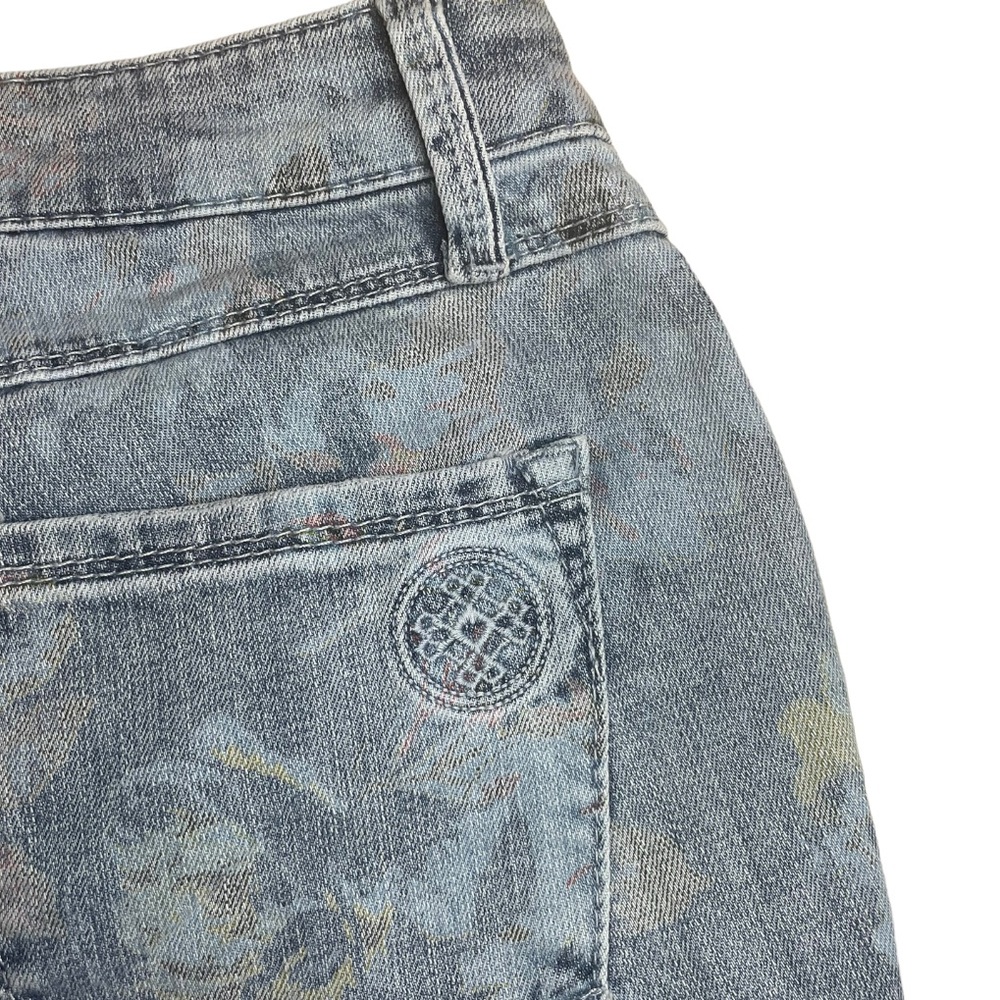 NWT Laurie Felt Classic Relaxed Straight Jeans with Floral Pattern Size 4P - Picture 8 of 12
